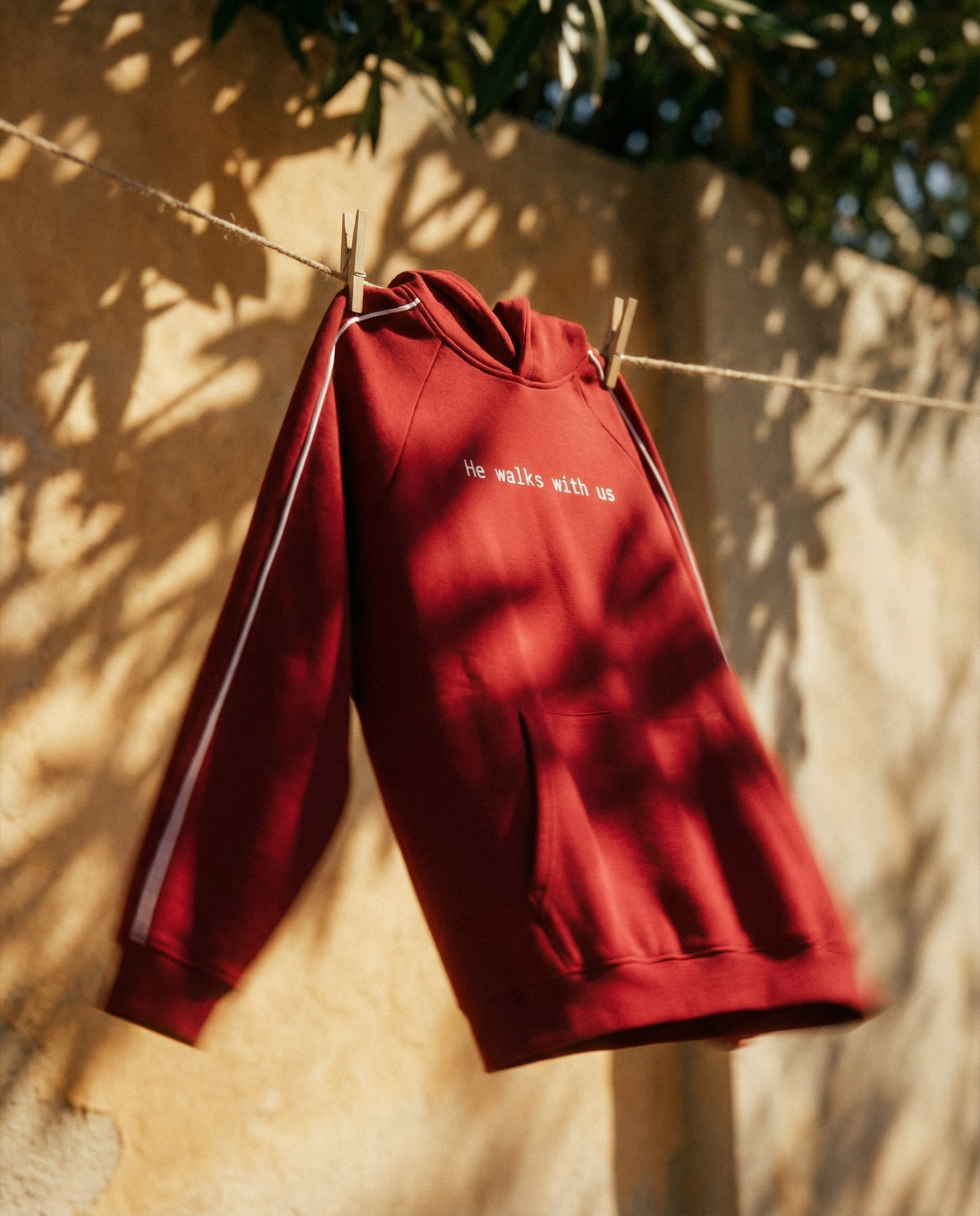 "He walks with us" Hoodie